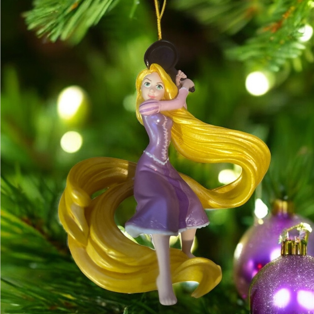 Disney Rapunzel Holiday Ornament - Purple and Yellow